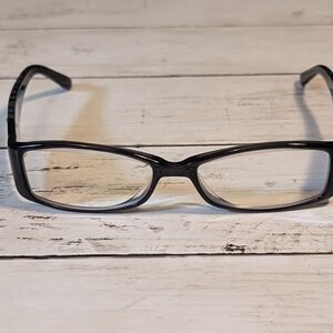 Elizabeth Arden EA 1078-2 Checkered Black and Grey Rectangular Glasses Frames